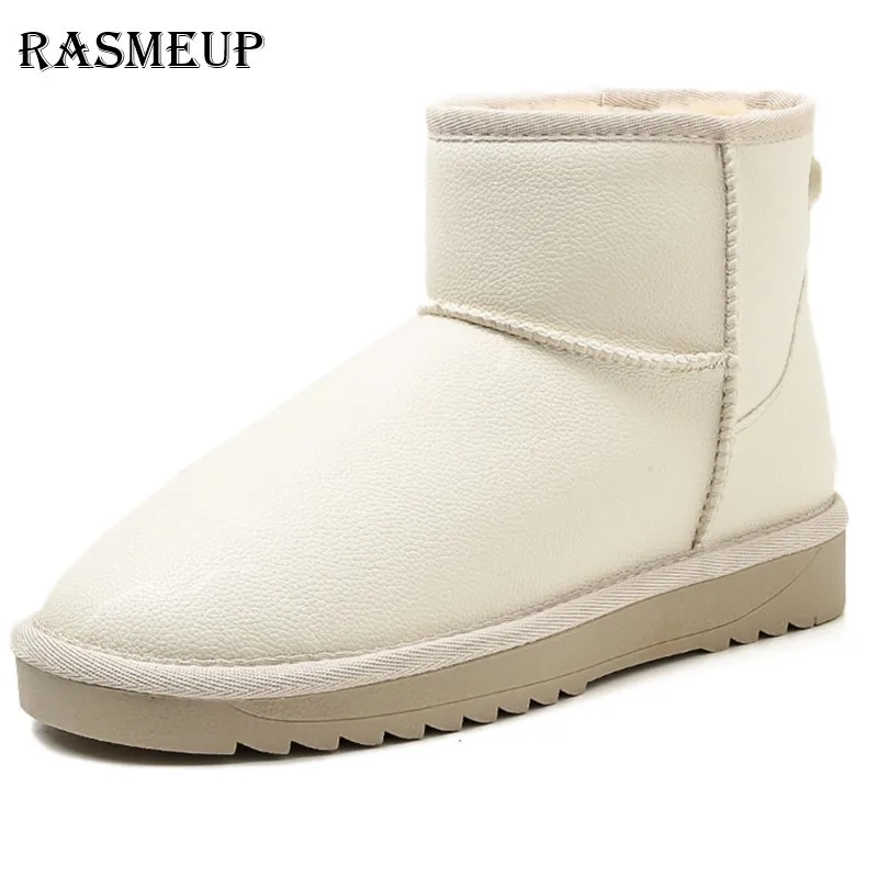 RASMEUP Women White Snow Boots Waterproof Winter Women's Ankle Boot 2018 Warm Fur Non-slip Woman Platform Snowboots Shoes Ladies
RASMEUP Women White Snow Boots Waterproof Winter Women's Ankle Boot 2018 Warm Fur Non-slip Woman Platform Snowboots Shoes Ladies