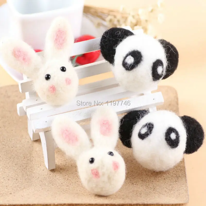 Cute Cartoon Rabbit Panda Design Lovely Animal Wool Felt Ball Doll For Christmas Decoration DIY Jewelry Handcraft 3pcs 65x30mm
Cute Cartoon Rabbit Panda Design Lovely Animal Wool Felt Ball Doll For Christmas Decoration DIY Jewelry Handcraft 3pcs 65x30mm
