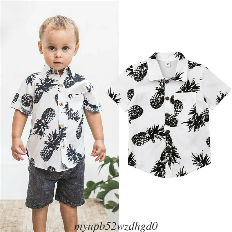Holiday Kids Baby Boys T-Shirts Casual Summer Short Sleeve Lapel Pineapple Print Pocket T-Shirts Child Boy Cotton Clothes 1-6Y
Holiday Kids Baby Boys T-Shirts Casual Summer Short Sleeve Lapel Pineapple Print Pocket T-Shirts Child Boy Cotton Clothes 1-6Y