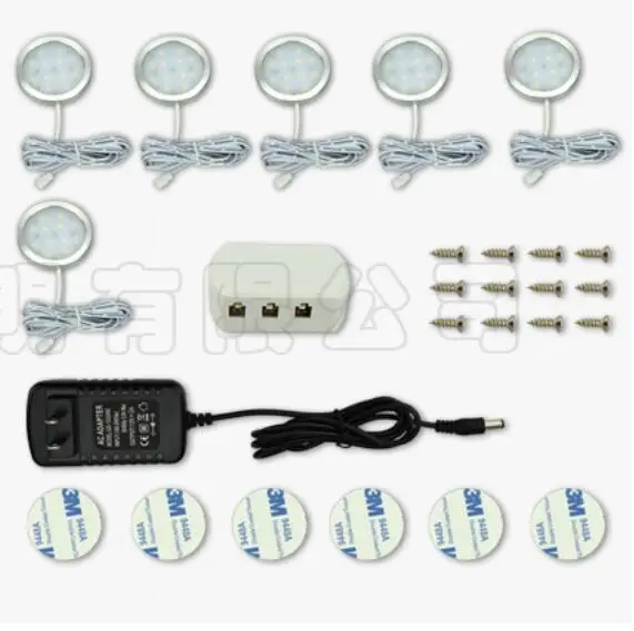 Free shipping 6pcs/set led under cabinet light puck light 6*2W/2.5W with RF Dimmable and Adapter input AC100-240V output DC12V
Free shipping 6pcs/set led under cabinet light puck light 6*2W/2.5W with RF Dimmable and Adapter input AC100-240V output DC12V