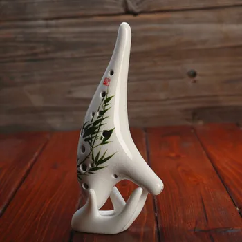 Ceramic Ocarina Flute 12 Holes Alto C Hand Drawing Ocarina Professional Porcelain Ocarina Kiln-fired Handmade Musical Instrument
Ceramic Ocarina Flute 12 Holes Alto C Hand Drawing Ocarina Professional Porcelain Ocarina Kiln-fired Handmade Musical Instrument