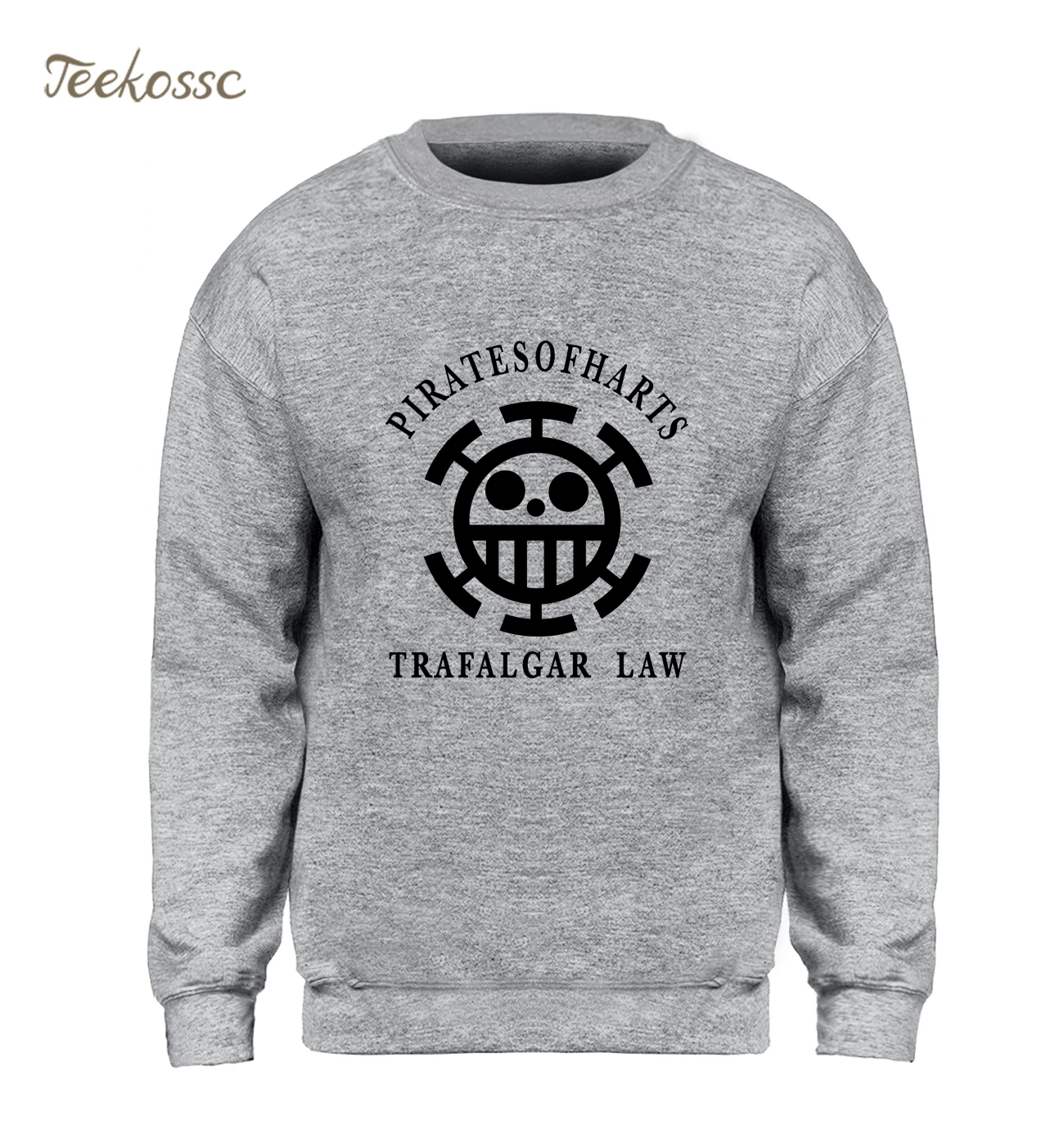 Цельный свитшот для мужчин японское аниме Толстовка Trafalgar Law зимние осенние