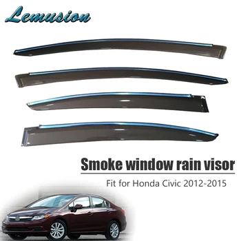 High Quality 4pcs Smoke Window Rain Visor For Honda Civic 2012 2013 2014 2015 Styling Vent Sun Deflectors Guard ABS Accessories 
High Quality 4pcs Smoke Window Rain Visor For Honda Civic 2012 2013 2014 2015 Styling Vent Sun Deflectors Guard ABS Accessories