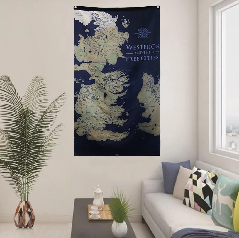 Game of Thrones Westeros World Map Flag Banner GOT Fans Gift Home Decoration Banner 70x125cm, free shipping
Game of Thrones Westeros World Map Flag Banner GOT Fans Gift Home Decoration Banner 70x125cm, free shipping
