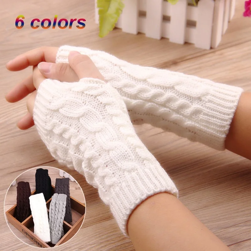 Female Autumn And Winter Half Finger Wool Warm Knit Gloves Women Winter Eight Word Twist Short Gloves Arm Sleeve
Female Autumn And Winter Half Finger Wool Warm Knit Gloves Women Winter Eight Word Twist Short Gloves Arm Sleeve