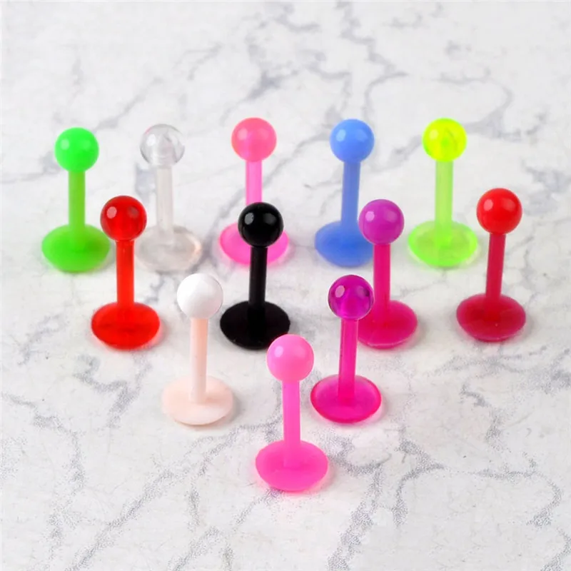 12pcs/lot Mixed Colors Soft Silicone Lip Tongue Piercing Barbell Nose Ring Eyebrow Navel Body Jewelry Randomly Sent
12pcs/lot Mixed Colors Soft Silicone Lip Tongue Piercing Barbell Nose Ring Eyebrow Navel Body Jewelry Randomly Sent