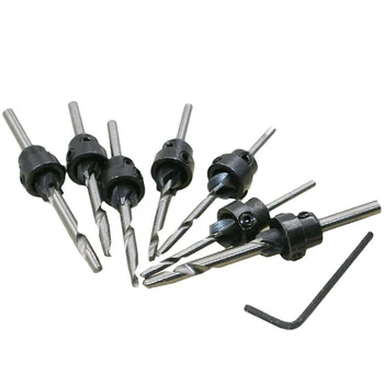 High Speed Steel 7 Piece Sets Woodworking Tapered Drill Wood Screw Drill Countersink Drill Chamfering Reaming Drill And Opener
High Speed Steel 7 Piece Sets Woodworking Tapered Drill Wood Screw Drill Countersink Drill Chamfering Reaming Drill And Opener