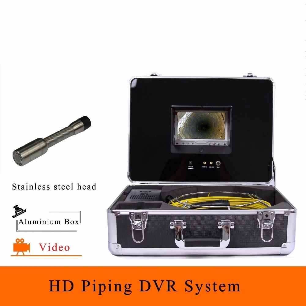 20/30/40/50M Cable Pipeline System Sewer Inspection Camera DVR HD 1100TVL 7 Inch color display Endoscope CMOS Lens Free Shipping 
20/30/40/50M Cable Pipeline System Sewer Inspection Camera DVR HD 1100TVL 7 Inch color display Endoscope CMOS Lens Free Shipping