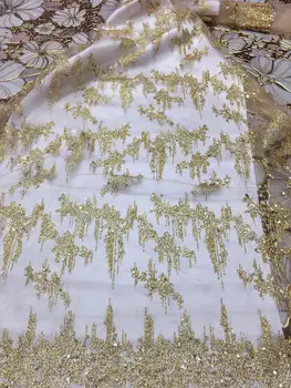 Best selling new gold foil tulle sequins lace fabric French mesh African Nigeria lace fabric dress wedding fabric 5 yards
Best selling new gold foil tulle sequins lace fabric French mesh African Nigeria lace fabric dress wedding fabric 5 yards