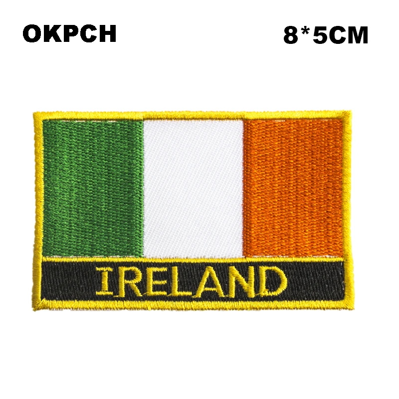 Ireland Square Shape Iron-on Flag Patch Embroidered Saw on Badges Patches for Clothing PT0012-R
Ireland Square Shape Iron-on Flag Patch Embroidered Saw on Badges Patches for Clothing PT0012-R