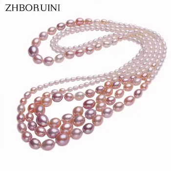 ZHBORUINI 2019 New Pearl Jewelry Long Pearl Necklace Multicolour Natural Freshwater Pearl Jewelry For Women Necklace Gift
ZHBORUINI 2019 New Pearl Jewelry Long Pearl Necklace Multicolour Natural Freshwater Pearl Jewelry For Women Necklace Gift
