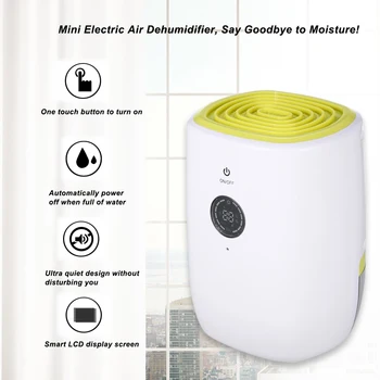 800ML Home Use Electric Dehumidifier with LCD Display Ultra Quiet Desiccant Moisture Absorbing Air Purifier Humidity Dryer
800ML Home Use Electric Dehumidifier with LCD Display Ultra Quiet Desiccant Moisture Absorbing Air Purifier Humidity Dryer