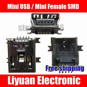 Free shipping Mini USB / Mini Female SMD / (mini-USB) USB Socket / USB connector / 5PF
Free shipping Mini USB / Mini Female SMD / (mini-USB) USB Socket / USB connector / 5PF