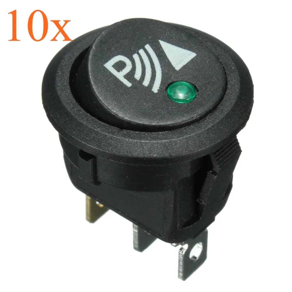 10x 3 Pin Rocker ON/OFF Switch For Parking Reversing Reverse Sensor Illuminated Round
10x 3 Pin Rocker ON/OFF Switch For Parking Reversing Reverse Sensor Illuminated Round