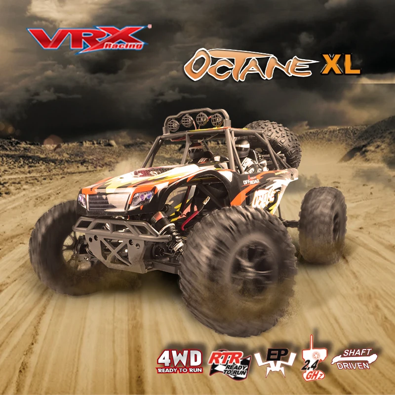 

VRX Racing RH1045 OCTANE desert card ,1/10 scale Electric 4WD brushless,RTR/45A ESC/3650 motor/7.4V Lipo Battery/2.4GHz, RC car