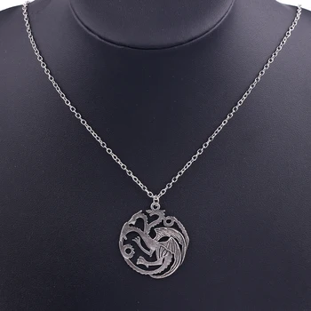 Wholesale Fashion Jewelry Vintage Charm Song Of Ice And Fire Game Of Thrones Targaryen Dragon Badge Necklace freeshipping 20pcs
Wholesale Fashion Jewelry Vintage Charm Song Of Ice And Fire Game Of Thrones Targaryen Dragon Badge Necklace freeshipping 20pcs