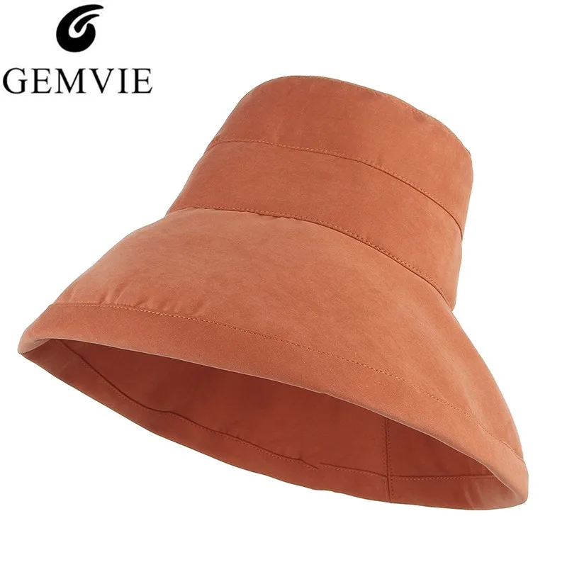 GEMVIE Bucket Hat For Summer Women Sunhat Wide Brim Sun Hat Solid Color Flat Top Beach Fisherman Hat Adjustable Size
GEMVIE Bucket Hat For Summer Women Sunhat Wide Brim Sun Hat Solid Color Flat Top Beach Fisherman Hat Adjustable Size