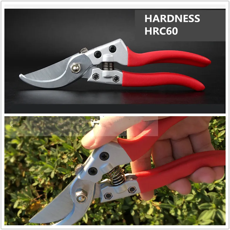 High Carbon Steel 8inch/210mm Gardening Secateurs Grafting Tool Fruit