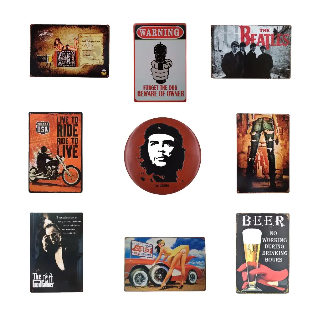 Tin Signs Bar Pub Home Wall Decor Retro Metal Art Poster Metal Plate Plaques Vintage Retro Bar Sign Wall Sticker paintings wines
Tin Signs Bar Pub Home Wall Decor Retro Metal Art Poster Metal Plate Plaques Vintage Retro Bar Sign Wall Sticker paintings wines