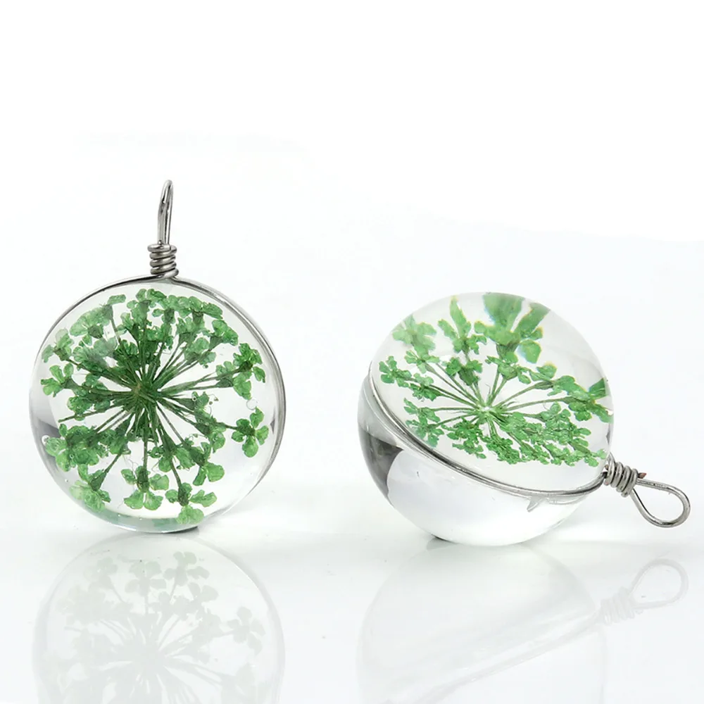 DoreenBeads Glass & Dried Flower Charms Pendant Round Ball Transparent Silver Multicolor 28mm(1 1/8") x 20mm( 6/8"), 2 PCs
DoreenBeads Glass & Dried Flower Charms Pendant Round Ball Transparent Silver Multicolor 28mm(1 1/8") x 20mm( 6/8"), 2 PCs