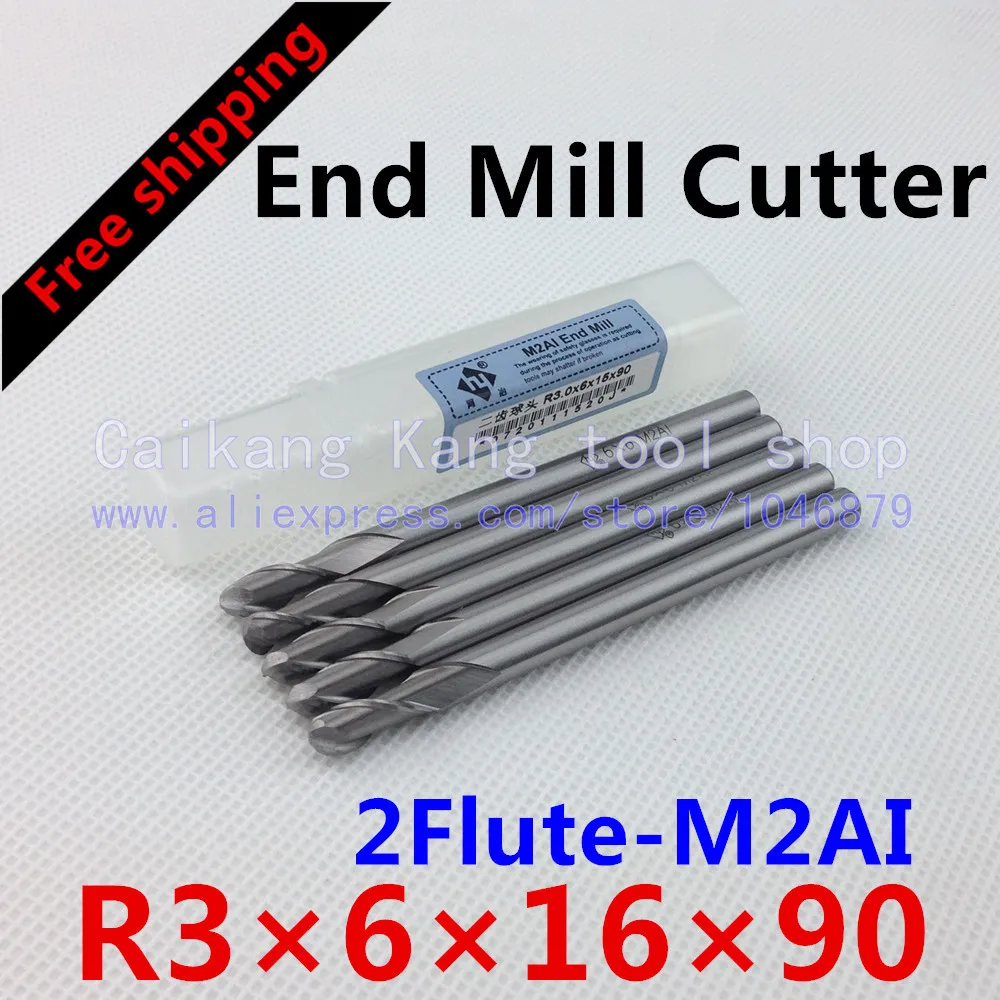 Free shipping. 5 / bag.Head: 6mm.Ball milling cutter, the material is M2AI, computer ball milling, Ball-cutter, R3*6*16*90mm
Free shipping. 5 / bag.Head: 6mm.Ball milling cutter, the material is M2AI, computer ball milling, Ball-cutter, R3*6*16*90mm
