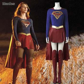 Supergirl Kara Zor-El Danvers Costume Cosplay Superwoman Red Cape Halloween Superhero Clothing Carnival Fancy Dress Adult Women
Supergirl Kara Zor-El Danvers Costume Cosplay Superwoman Red Cape Halloween Superhero Clothing Carnival Fancy Dress Adult Women