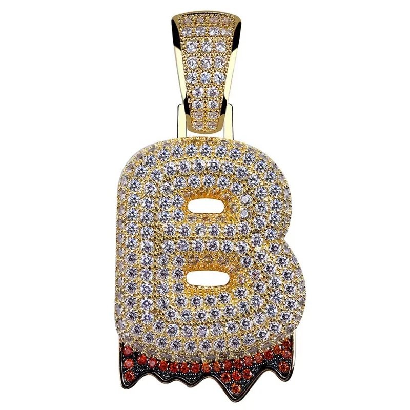 Lucky Sonny Factory Price Drip Bubble Letters Pendants & Necklaces Red Zircon Micro Paved Initails Alphabet A-Z Hip Hop Jewelry
Lucky Sonny Factory Price Drip Bubble Letters Pendants & Necklaces Red Zircon Micro Paved Initails Alphabet A-Z Hip Hop Jewelry