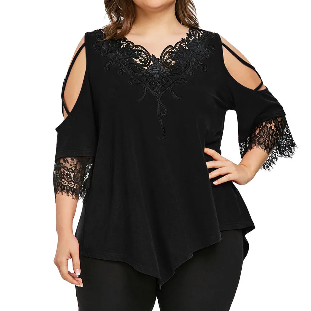 Plus Size 5XL Autumn Women blouse shirt Sexy V-Neck Lace Up Dew Shoulder Shirt Female Casual Slim Long Sleeve Tees Tops
Plus Size 5XL Autumn Women blouse shirt Sexy V-Neck Lace Up Dew Shoulder Shirt Female Casual Slim Long Sleeve Tees Tops