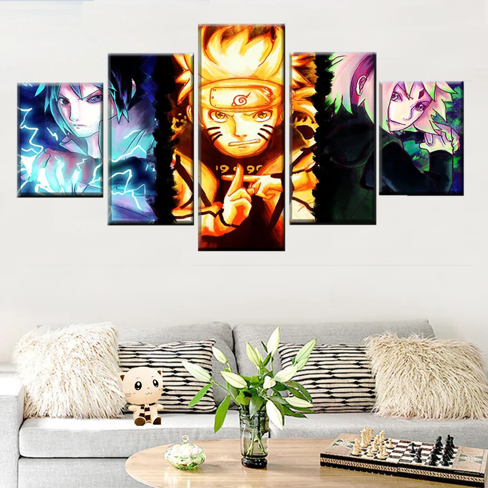 Home Decor High Quality Canvas Print Modern Art 5 Panel Naruto Uzumaki Cherry Blossom Haruno Sasuke Uchiha Poster
Home Decor High Quality Canvas Print Modern Art 5 Panel Naruto Uzumaki Cherry Blossom Haruno Sasuke Uchiha Poster
