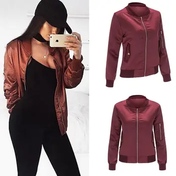 Fashion Women Ladies Classic Casual Long Sleeve Jacket Vintage Zip Up Biker Outwear Shirts Red Black
Fashion Women Ladies Classic Casual Long Sleeve Jacket Vintage Zip Up Biker Outwear Shirts Red Black