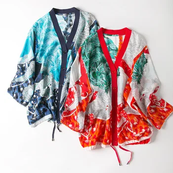 New United States quality v neck knitting spell silk sleeve cardigan air conditioning shirt is prevented bask in clothes
New United States quality v neck knitting spell silk sleeve cardigan air conditioning shirt is prevented bask in clothes