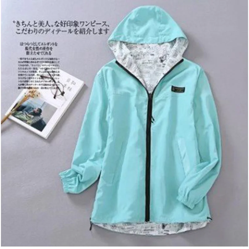 2019 Spring Autumn Women Basic Jacket Pocket Zipper Hooded Two Side Wear Cartoon Print Outwear Loose Coat Windbreaker Female
2019 Spring Autumn Women Basic Jacket Pocket Zipper Hooded Two Side Wear Cartoon Print Outwear Loose Coat Windbreaker Female