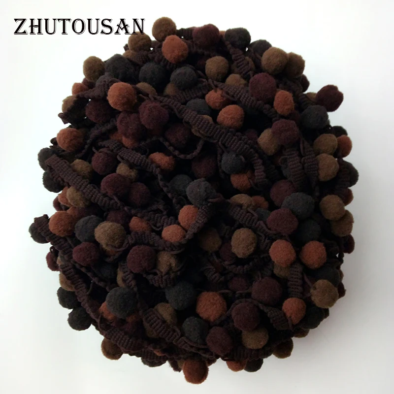 ZHUTOUSAN Brown Color Lace Pompom Trim Balls Winter Sewing Pom Pom Tassel Fringe Ribbon Apparel Fabric DIY Crafts 12Yards
ZHUTOUSAN Brown Color Lace Pompom Trim Balls Winter Sewing Pom Pom Tassel Fringe Ribbon Apparel Fabric DIY Crafts 12Yards