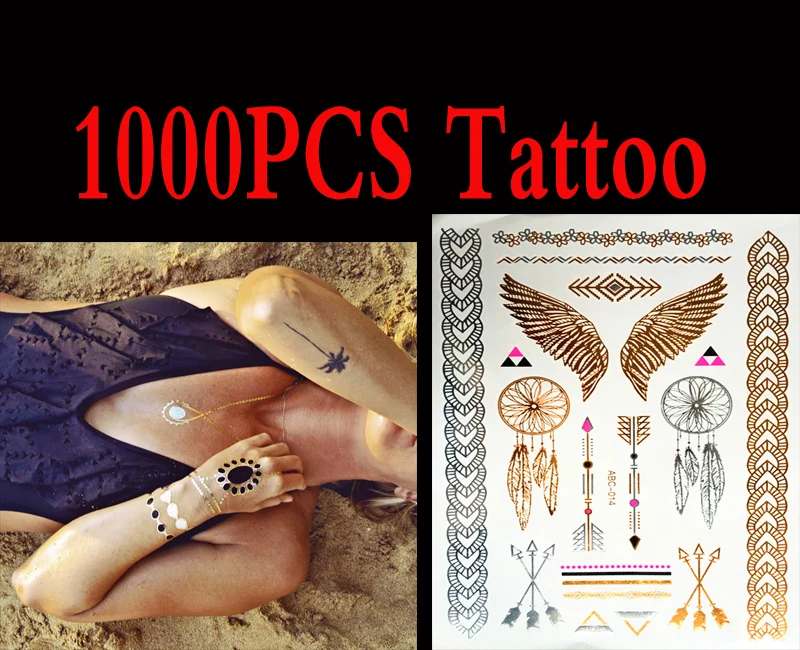 1000pcs High Quality Gold Blue Temporary Tattoo Body Art Metallic Silver Metallic Tattoos Gold Wholesale Foil Golden Jewelry
1000pcs High Quality Gold Blue Temporary Tattoo Body Art Metallic Silver Metallic Tattoos Gold Wholesale Foil Golden Jewelry