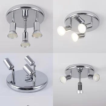 AC 90-260V LED Ceiling Light with 3 Swiveling Light Spots GU10 Ceiling Spot Lights for indoor Lighting Fixtures Decoration
AC 90-260V LED Ceiling Light with 3 Swiveling Light Spots GU10 Ceiling Spot Lights for indoor Lighting Fixtures Decoration