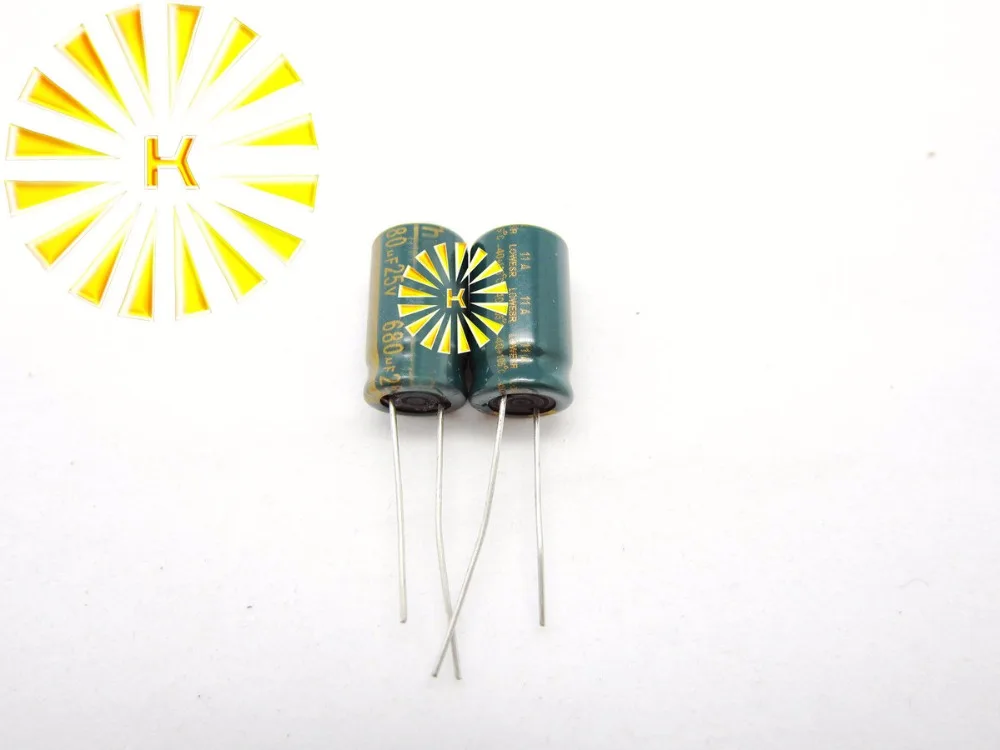 200 шт. X 100% новый алюминиевый электролитический конденсатор 680 мкФ 25V 10X17 LOW ESR
200 шт. X 100% новый алюминиевый электролитический конденсатор 680 мкФ 25V 10X17 LOW ESR