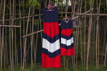 OEM Trendy Mother And Daughter Clothes chevron stripe Girls Matching Family Dress patchwork Elegant Sleeveless Maxi Dress
OEM Trendy Mother And Daughter Clothes chevron stripe Girls Matching Family Dress patchwork Elegant Sleeveless Maxi Dress