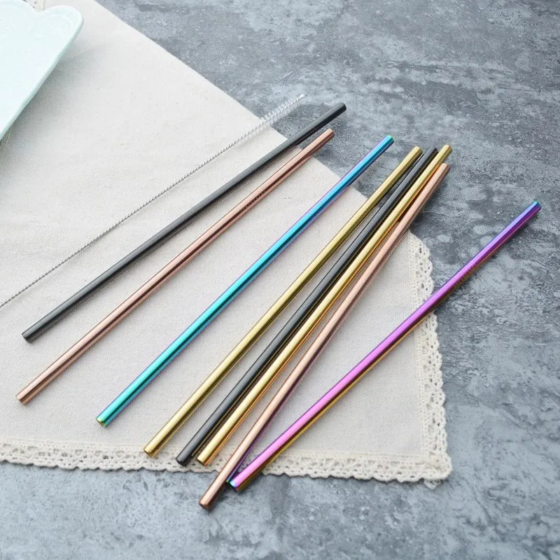 Reusable Drinking Straw Stainless Steel Metal Staws Party Tableware Supplies Drinking Tube for Juice Tea
Reusable Drinking Straw Stainless Steel Metal Staws Party Tableware Supplies Drinking Tube for Juice Tea
