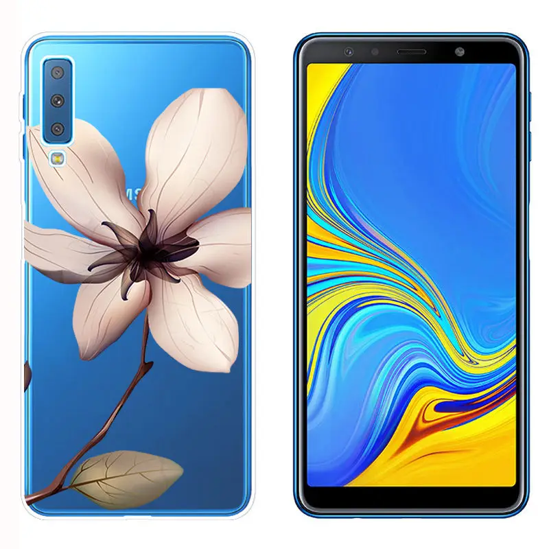 Arvin Case FOR Samsung Galaxy A7 2018 A310 A510 Smart Soft TPU Phone Cover FOR Samsung A750F Painted Silicone Case FOR A8 Plus (2)