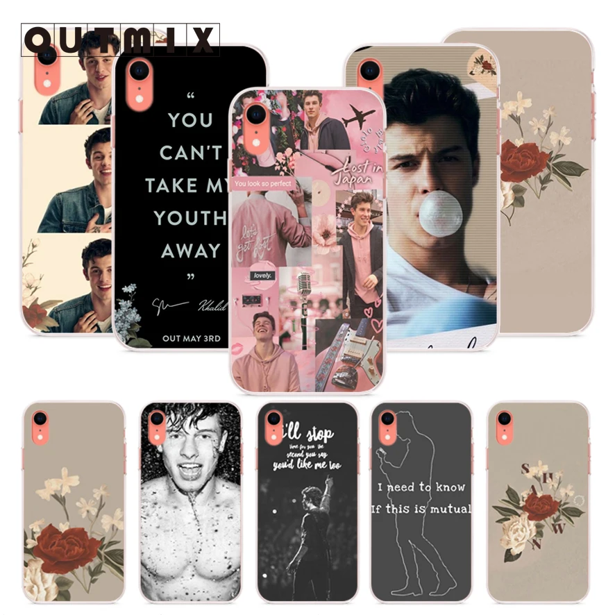 OUTMIX Shawn Mendes Soft Silicone TPU Cool Design Patterned Cover For iPhone 7 7plus 8 8plus X XS XR max 5 5s 6 6S 6plus Coque
OUTMIX Shawn Mendes Soft Silicone TPU Cool Design Patterned Cover For iPhone 7 7plus 8 8plus X XS XR max 5 5s 6 6S 6plus Coque