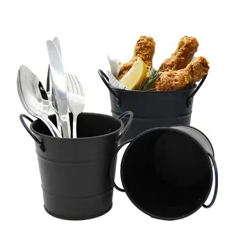 Innovative Mini Black Ice Bucket Fries Barrel French Fries Basket Fries bucket Durable and Strong
Innovative Mini Black Ice Bucket Fries Barrel French Fries Basket Fries bucket Durable and Strong