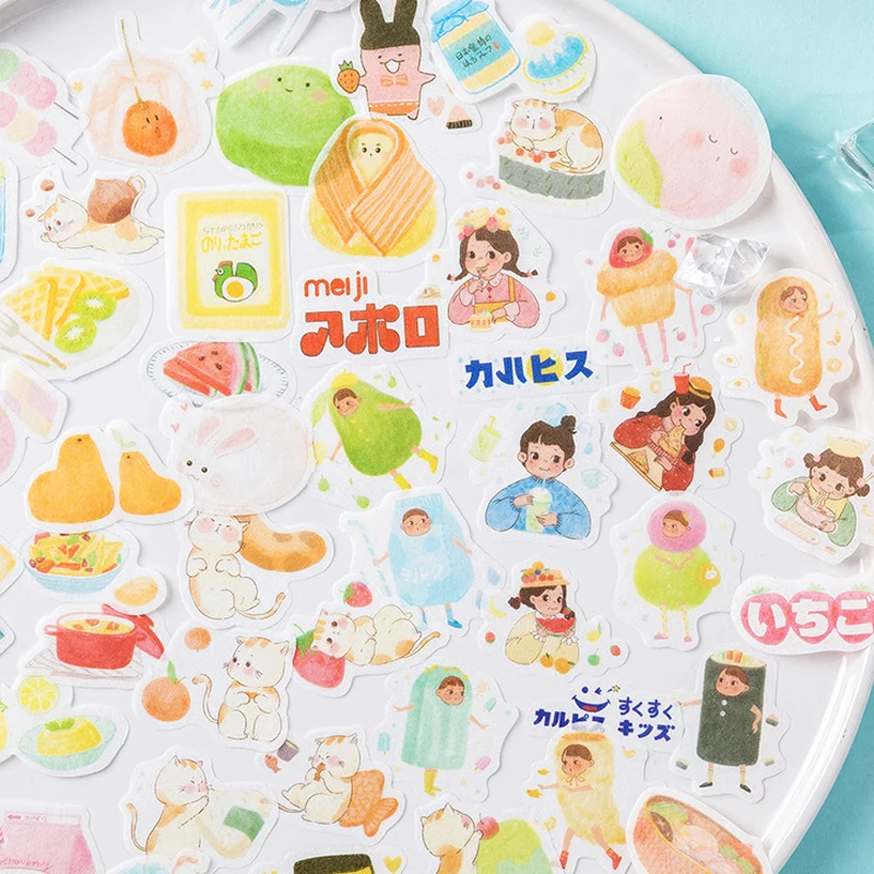 40pcs/Pack Cute Japanese Snacks Girls Cat Decorative Washi Sticker Computer Decor School Student Stationery
40pcs/Pack Cute Japanese Snacks Girls Cat Decorative Washi Sticker Computer Decor School Student Stationery