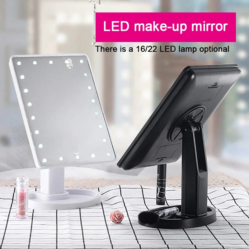 Intelligent Adjustable Brightness 16 Lamps/22 Lamps LED Illuminated 10x Makeup Mirror @ME88
Intelligent Adjustable Brightness 16 Lamps/22 Lamps LED Illuminated 10x Makeup Mirror @ME88