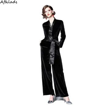 Jumpsuit velvet trousers women 2019 spring new waist V-neck casual pants long-sleeved fashion with belt patchwork long jumpsuit
Jumpsuit velvet trousers women 2019 spring new waist V-neck casual pants long-sleeved fashion with belt patchwork long jumpsuit