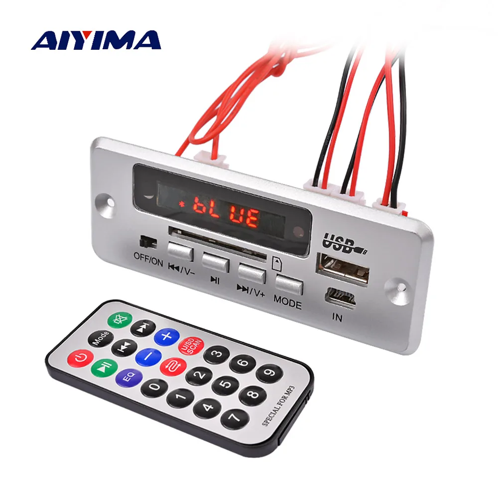 AIYIMA Bluetooth MP3 Decoder Board Audio Module 5V Music MP3 Player Decoding Board Digital LED Display AUX USB TF SD Card FM
AIYIMA Bluetooth MP3 Decoder Board Audio Module 5V Music MP3 Player Decoding Board Digital LED Display AUX USB TF SD Card FM
