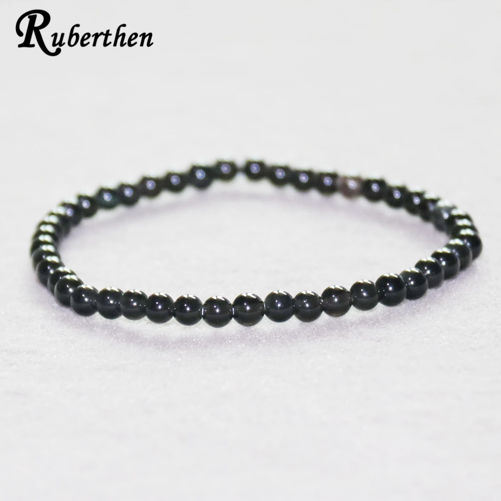 Ruberthen Natural Black Tourmaline Bracelet 4 mm Stone Beads Bracelet Mini Gem Stone Energy Bracelet
Ruberthen Natural Black Tourmaline Bracelet 4 mm Stone Beads Bracelet Mini Gem Stone Energy Bracelet