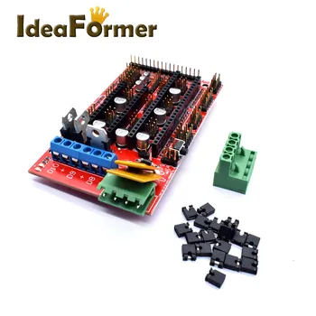 RAMPS 1.4 Control Board Panel Part Motherboard for Arduino Reprap Mendel Prusa 3D Printer Ramps1.4 Boards Accessories
RAMPS 1.4 Control Board Panel Part Motherboard for Arduino Reprap Mendel Prusa 3D Printer Ramps1.4 Boards Accessories