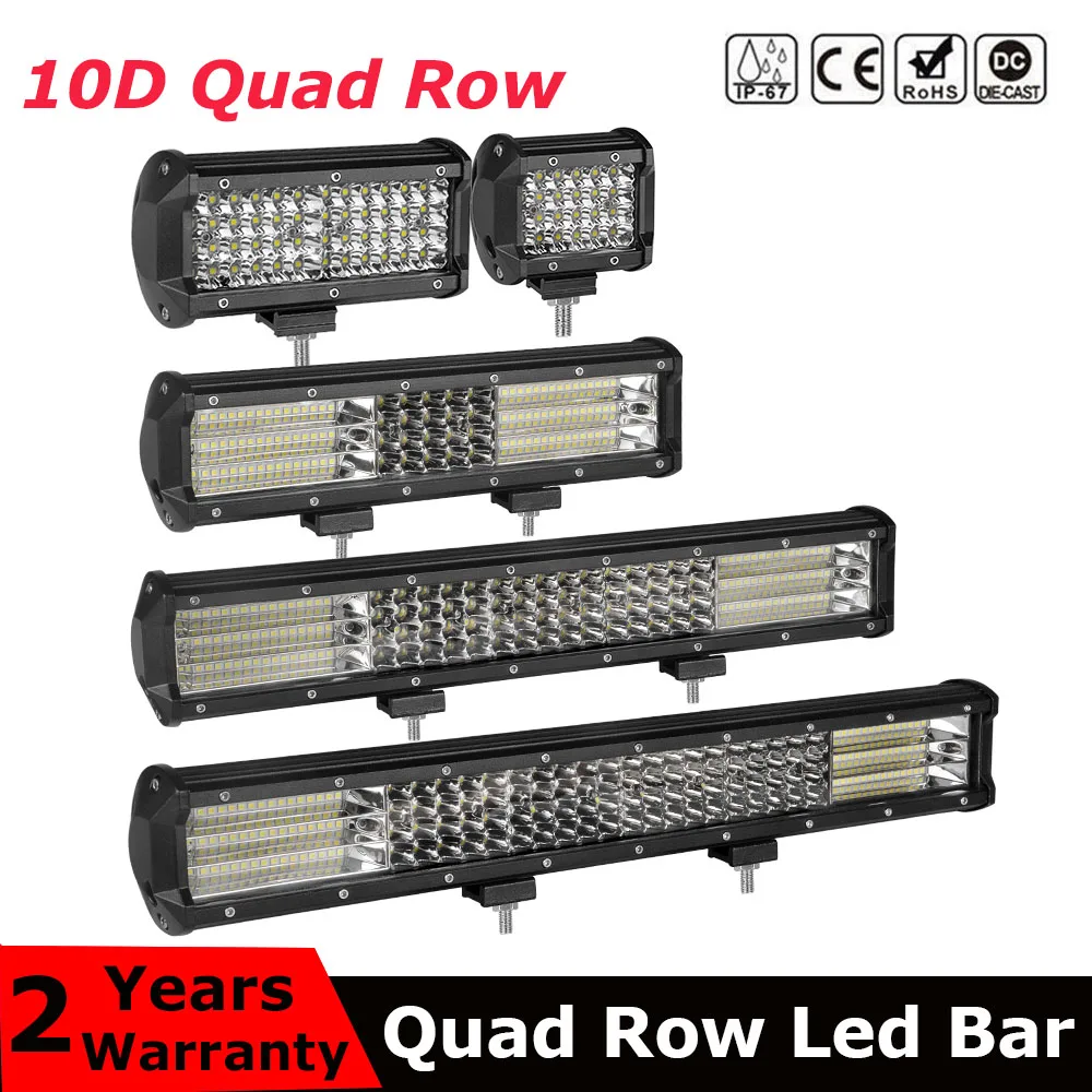 Quad Row LED Bar 4 / 7 / 12 / 20 / 22 / 28 / 36 inch LED Light Bar Driving Offroad Boat Car Tractor Truck 4x4 SUV ATV 12V 24V
Quad Row LED Bar 4 / 7 / 12 / 20 / 22 / 28 / 36 inch LED Light Bar Driving Offroad Boat Car Tractor Truck 4x4 SUV ATV 12V 24V