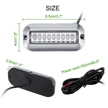 Silver50W Stainless Steel LED Pontoon Transom Light Underwater Pontoon Ship Lights Yacht Stern Light Fishing Night Banner Lights
Silver50W Stainless Steel LED Pontoon Transom Light Underwater Pontoon Ship Lights Yacht Stern Light Fishing Night Banner Lights