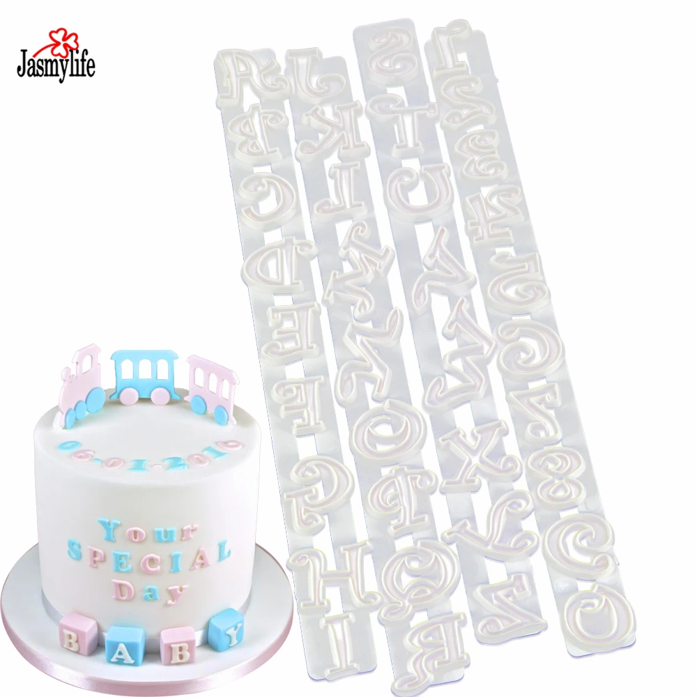Jasmylife 4pcs/set Letter Fondant Biscuits Cutter Cake Decorating Mold Sugarcraft Embossed Mold Bake Pastry Tools DIY cake Tools
Jasmylife 4pcs/set Letter Fondant Biscuits Cutter Cake Decorating Mold Sugarcraft Embossed Mold Bake Pastry Tools DIY cake Tools